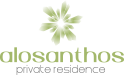 Logo of the alosanthos house in Folegandros